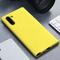 Funda Silicona Ultrafina Goma 360 Grados Carcasa para Samsung Galaxy Note 10 5G Amarillo