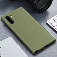 Funda Silicona Ultrafina Goma 360 Grados Carcasa para Samsung Galaxy Note 10 5G Verde