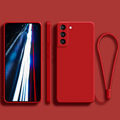 Funda Silicona Ultrafina Goma 360 Grados Carcasa para Samsung Galaxy S21 FE 5G Rojo