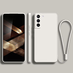 Funda Silicona Ultrafina Goma 360 Grados Carcasa para Samsung Galaxy S24 Plus 5G Blanco