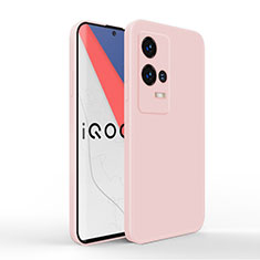 Funda Silicona Ultrafina Goma 360 Grados Carcasa para Vivo iQOO 8 Pro 5G Rosa