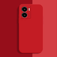 Funda Silicona Ultrafina Goma 360 Grados Carcasa para Vivo iQOO Z7 5G Rojo