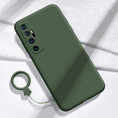 Funda Silicona Ultrafina Goma 360 Grados Carcasa para Xiaomi Mi 10 Ultra Verde Noche