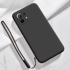 Funda Silicona Ultrafina Goma 360 Grados Carcasa para Xiaomi Mi 11 Lite 4G Negro