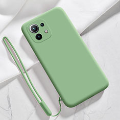 Funda Silicona Ultrafina Goma 360 Grados Carcasa para Xiaomi Mi 11 Lite 4G Verde