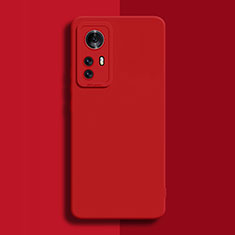 Funda Silicona Ultrafina Goma 360 Grados Carcasa para Xiaomi Mi 12 Pro 5G Rojo