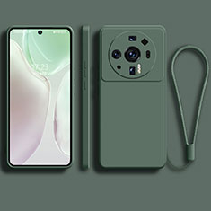 Funda Silicona Ultrafina Goma 360 Grados Carcasa para Xiaomi Mi 12 Ultra 5G Verde