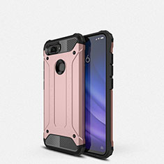 Funda Silicona Ultrafina Goma 360 Grados Carcasa para Xiaomi Mi 8 Lite Oro Rosa