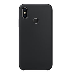 Funda Silicona Ultrafina Goma 360 Grados Carcasa para Xiaomi Mi 8 Negro