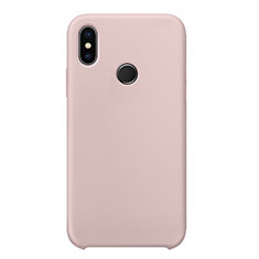 Funda Silicona Ultrafina Goma 360 Grados Carcasa para Xiaomi Mi 8 Oro Rosa
