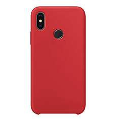 Funda Silicona Ultrafina Goma 360 Grados Carcasa para Xiaomi Mi 8 Rojo