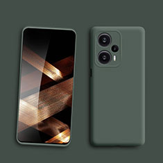 Funda Silicona Ultrafina Goma 360 Grados Carcasa para Xiaomi Poco F5 5G Verde Noche
