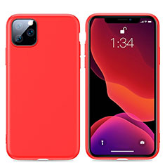 Funda Silicona Ultrafina Goma 360 Grados Carcasa S01 para Apple iPhone 11 Pro Max Rojo