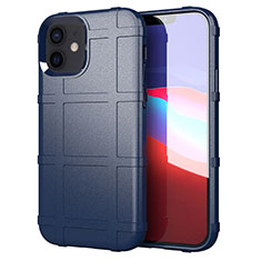 Funda Silicona Ultrafina Goma 360 Grados Carcasa S01 para Apple iPhone 12 Mini Azul
