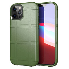 Funda Silicona Ultrafina Goma 360 Grados Carcasa S01 para Apple iPhone 12 Pro Verde