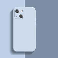 Funda Silicona Ultrafina Goma 360 Grados Carcasa S01 para Apple iPhone 13 Mini Azul Claro