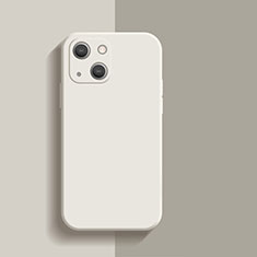 Funda Silicona Ultrafina Goma 360 Grados Carcasa S01 para Apple iPhone 13 Mini Blanco
