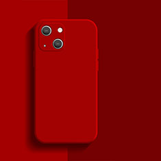 Funda Silicona Ultrafina Goma 360 Grados Carcasa S01 para Apple iPhone 13 Mini Rojo