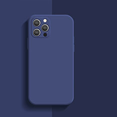 Funda Silicona Ultrafina Goma 360 Grados Carcasa S01 para Apple iPhone 13 Pro Azul