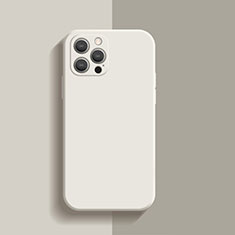 Funda Silicona Ultrafina Goma 360 Grados Carcasa S01 para Apple iPhone 13 Pro Blanco
