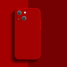 Funda Silicona Ultrafina Goma 360 Grados Carcasa S01 para Apple iPhone 13 Rojo