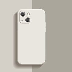 Funda Silicona Ultrafina Goma 360 Grados Carcasa S01 para Apple iPhone 14 Blanco