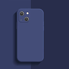 Funda Silicona Ultrafina Goma 360 Grados Carcasa S01 para Apple iPhone 14 Plus Azul