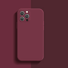 Funda Silicona Ultrafina Goma 360 Grados Carcasa S01 para Apple iPhone 14 Pro Rojo