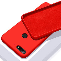 Funda Silicona Ultrafina Goma 360 Grados Carcasa S01 para Huawei Honor 7A Rojo
