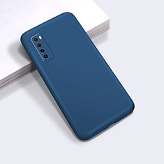 Funda Silicona Ultrafina Goma 360 Grados Carcasa S01 para Huawei Nova 7 5G Azul