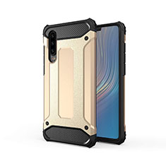 Funda Silicona Ultrafina Goma 360 Grados Carcasa S01 para Huawei P30 Oro