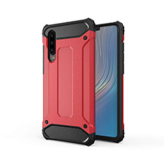 Funda Silicona Ultrafina Goma 360 Grados Carcasa S01 para Huawei P30 Rojo
