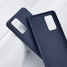 Funda Silicona Ultrafina Goma 360 Grados Carcasa S01 para Huawei P40 Pro+ Plus Azul
