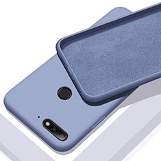 Funda Silicona Ultrafina Goma 360 Grados Carcasa S01 para Huawei Y6 (2018) Azul