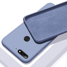 Funda Silicona Ultrafina Goma 360 Grados Carcasa S01 para Huawei Y6 Prime (2018) Azul