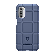 Funda Silicona Ultrafina Goma 360 Grados Carcasa S01 para Motorola MOTO G52 Azul