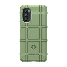 Funda Silicona Ultrafina Goma 360 Grados Carcasa S01 para Motorola Moto G71s 5G Verde