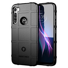 Funda Silicona Ultrafina Goma 360 Grados Carcasa S01 para Motorola Moto One Fusion Plus Negro