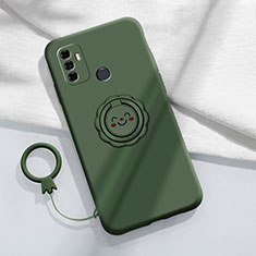 Funda Silicona Ultrafina Goma 360 Grados Carcasa S01 para Oppo A53s Verde Noche