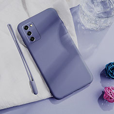 Funda Silicona Ultrafina Goma 360 Grados Carcasa S01 para Oppo A55S 5G Gris Lavanda