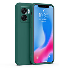 Funda Silicona Ultrafina Goma 360 Grados Carcasa S01 para Oppo A57 5G Verde Noche