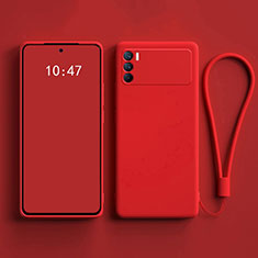 Funda Silicona Ultrafina Goma 360 Grados Carcasa S01 para Oppo K9 Pro 5G Rojo