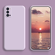 Funda Silicona Ultrafina Goma 360 Grados Carcasa S01 para Oppo Reno6 Pro+ Plus 5G Purpura Claro