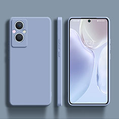 Funda Silicona Ultrafina Goma 360 Grados Carcasa S01 para Oppo Reno7 Lite 5G Gris Lavanda