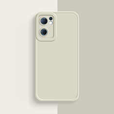 Funda Silicona Ultrafina Goma 360 Grados Carcasa S01 para Oppo Reno7 SE 5G Blanco