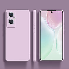 Funda Silicona Ultrafina Goma 360 Grados Carcasa S01 para Oppo Reno8 Lite 5G Purpura Claro