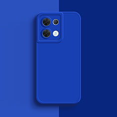 Funda Silicona Ultrafina Goma 360 Grados Carcasa S01 para Oppo Reno8 Pro+ Plus 5G Azul