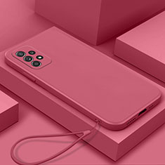 Funda Silicona Ultrafina Goma 360 Grados Carcasa S01 para Samsung Galaxy A23 5G Rosa Roja