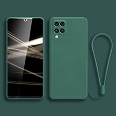 Funda Silicona Ultrafina Goma 360 Grados Carcasa S01 para Samsung Galaxy A42 5G Verde Noche