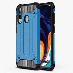 Funda Silicona Ultrafina Goma 360 Grados Carcasa S01 para Samsung Galaxy A60 Azul Cielo